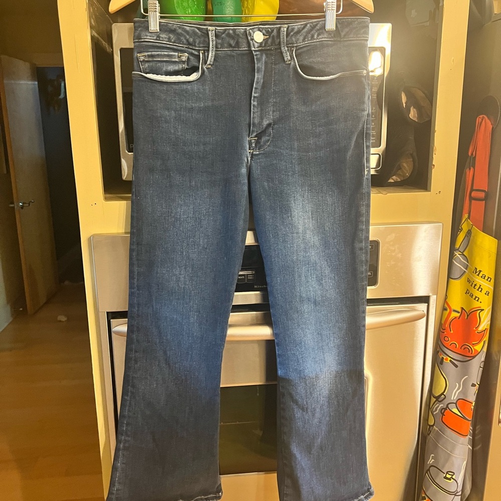 Frame Denim Le One Crop Mini Boot Sz. 2 EUC